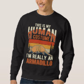 Armadillo Human Costume Halloween Armadillo Trui (Voorkant)