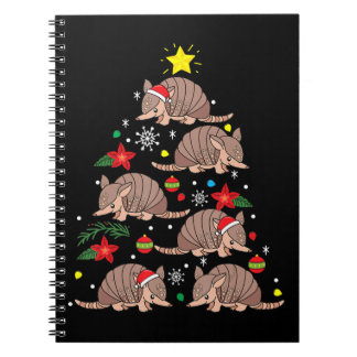 Armadillo kerstboomsierboom Funny Zookeeper Notitieboek