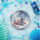 Armadillo met kosmische achtergrond papieren bordje (Feest)