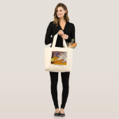 Armadillo op de wijnstang grote tote bag (Voorkant (model))