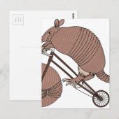 Armadillo-ringwiel met armadillo briefkaart (Voorkant / Achterkant)