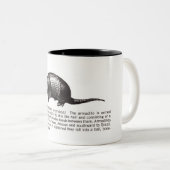 armadillo tweekleurige koffiemok (Voorkant rechts)