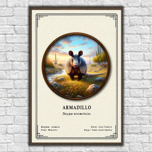 Armadillo Zoölogie Serie Poster