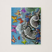 Armadillos Bluebonnets Butterflies Wilde bloemen Legpuzzel (Verticaal)