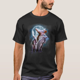 Armadillos Howling bij de maan Armadillo T-shirt