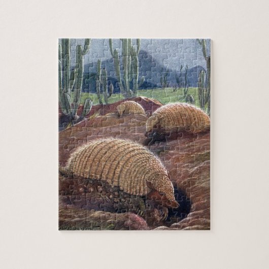 Armadillos van Louis Sargent,  wilde dieren Legpuzzel (Verticaal)