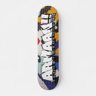 Arman. Graffiti aangepast skateboard