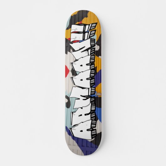 Arman. Graffiti aangepast skateboard (Voorkant)