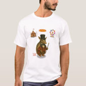 Armand, armadillo-circusdirecteur t-shirt (Voorkant)