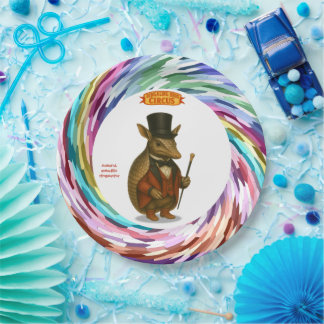 Armand, armadillo ringmaster papieren bordje