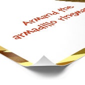 Armand, de armadillo-circusdirecteur perfect poster (Hoek)