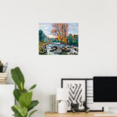 Armand Guillaumin The Bouchardon Mill, Crozant Poster (Thuiskantoor)