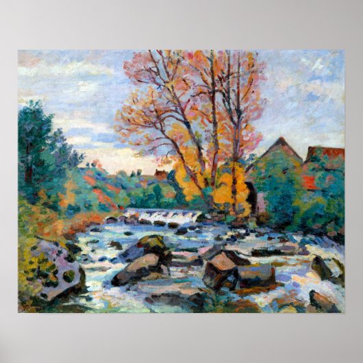 Armand Guillaumin The Bouchardon Mill, Crozant Poster (Voorkant)