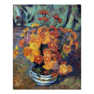 Armand Guillaumin - Vaas met chrysanten Perfect Poster