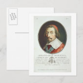 Armand Jean Duplessis, Kardinaal, Duc de Richelieu Briefkaart (Voorkant / Achterkant)