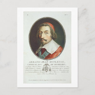 Armand Jean Duplessis, Kardinaal, Duc de Richelieu Briefkaart