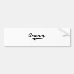 Armani Classic Style Name Bumpersticker
