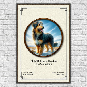 Armant (Egyptische Herdershond) Zoölogie Serie Poster