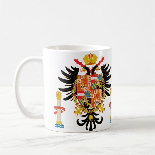 Armas de Carlos I De España Koffiemok (Links)