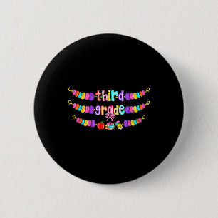 Armband voor terug naar school voor meisjes in gro ronde button 5,7 cm