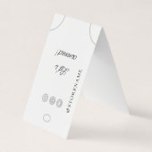 Armbandhouder Opknoping Display Logo Social Media Visitekaartjes (Voorkant)