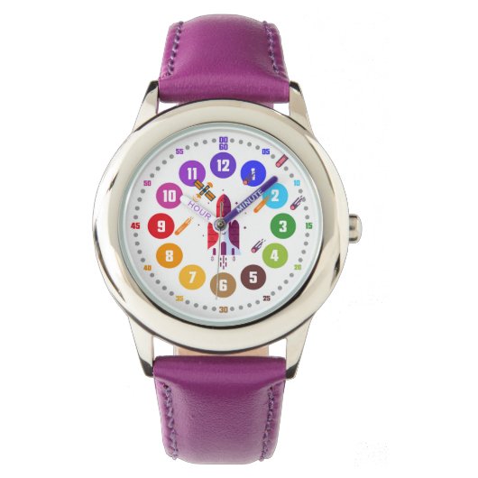 Armbanduhr als Lernuhr für Kinder - Geschenk Horloge (Voorkant)