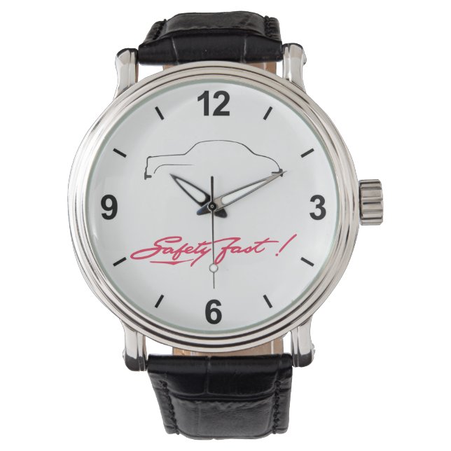 Armbanduhr mit MG Magnette Silhoutte Horloge (Voorkant)