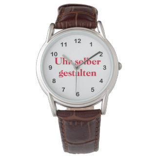Armbanduhr selber gestalten horloge
