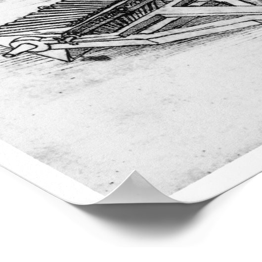 Arme à canon avec tableau de fûts, Léonard de Vinc (Coin)