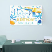 Arme à eau Anniversaire Personnalisé Bannière (Salon professionnel)