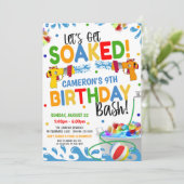 Arme à eau Invitation anniversaire (Debout devant)