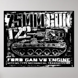 Arme de 75mm T22 Poster