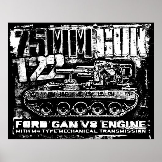 Arme de 75mm T22 Poster (Devant)