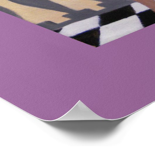 ARME DECO LADY OP EEN LOUNGE POSTER (Hoek)