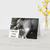 ARME HOND HAD EEN NACHTMERRIE "JE BENT 30 GEWORDEN KAART (Gele Bloem)