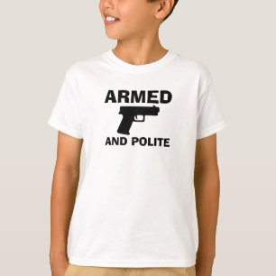 ARMED AND POLITE Boy's Basic T-Shirt