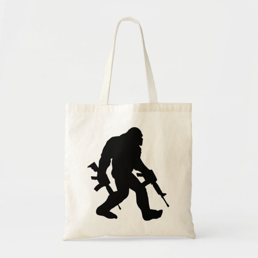 Armed Bigfoot Sasquatch 2e amendement 2e amendemen Tote Bag (Voorkant)
