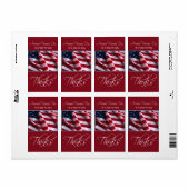Armed Forces Day Hartelijk dank voor de patriottis Etiket (Full Sheet)