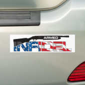 ARMED INFIDEL BUMPERSTICKER (Op auto)
