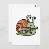 Armed Snail Briefkaart (Voorkant / Achterkant)