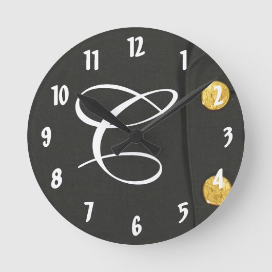 ARMÉE Classe A Monogramme Uniforme Horloge murale  (Recto)