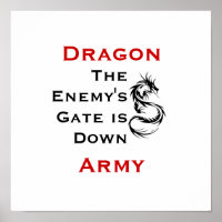 Armée du Dragon / Poster du mantra d'Ender