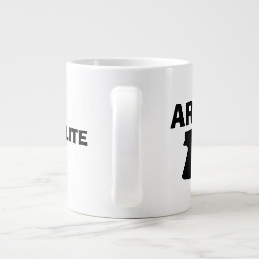 ARMÉE ET POLITE Jumbo Mug (Dos)