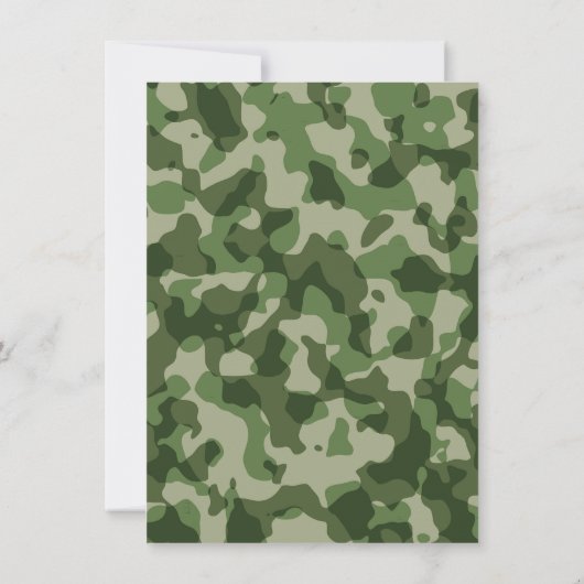 Armée Militaire Anniversaire Merci Cartes de notes (Dos)