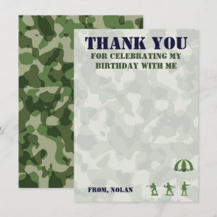 Armée Militaire Anniversaire Merci Cartes de notes