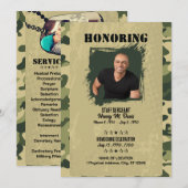 Armée Photo à thème Programme Mémorial militaire (Devant / Derrière)