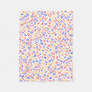 Armeens alfabet fleece deken