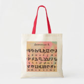 Armeens Alphabet Bag Tote Bag (Voorkant)