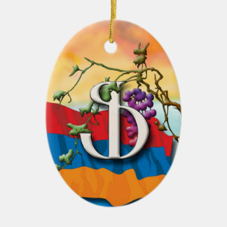 Armeens Alphabet Initiaal "Fe" Ornament