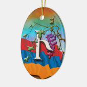 Armeens Alphabet Initiaal "Hyun" Ornament (Links)